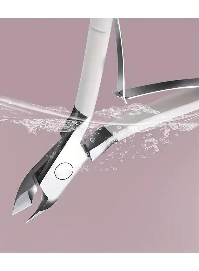 Rozino مجموعة العناية بالأظافر 4 قطع: مقصات جلدية من الفولاذ المقاوم للصدأ، كماشة إزالة الجلد الميت - أدوات العناية بالأظافر عديمة الرائحة - Image 3