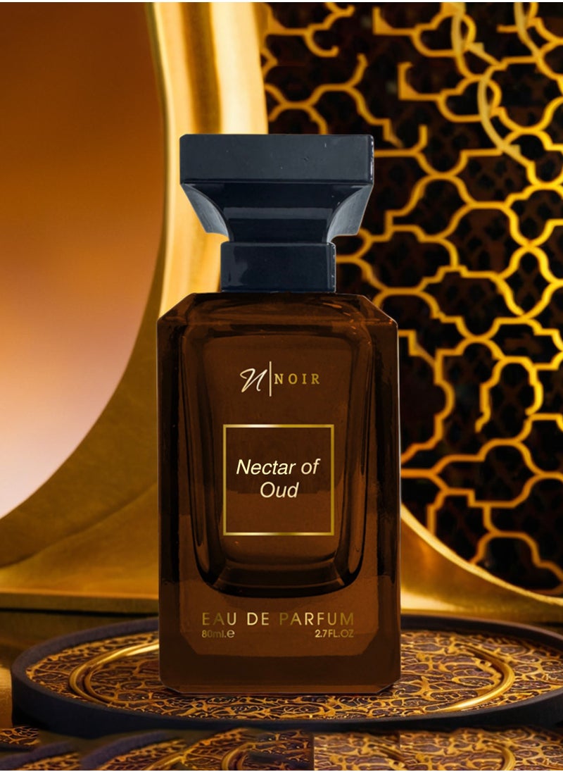 noir - Nectar of Oud Eau de Parfum for Men – Intense Oud Scent with Saffron, Cedar, Patchouli & Spiced Raspberry | Long lasting - 80ml - Image 1