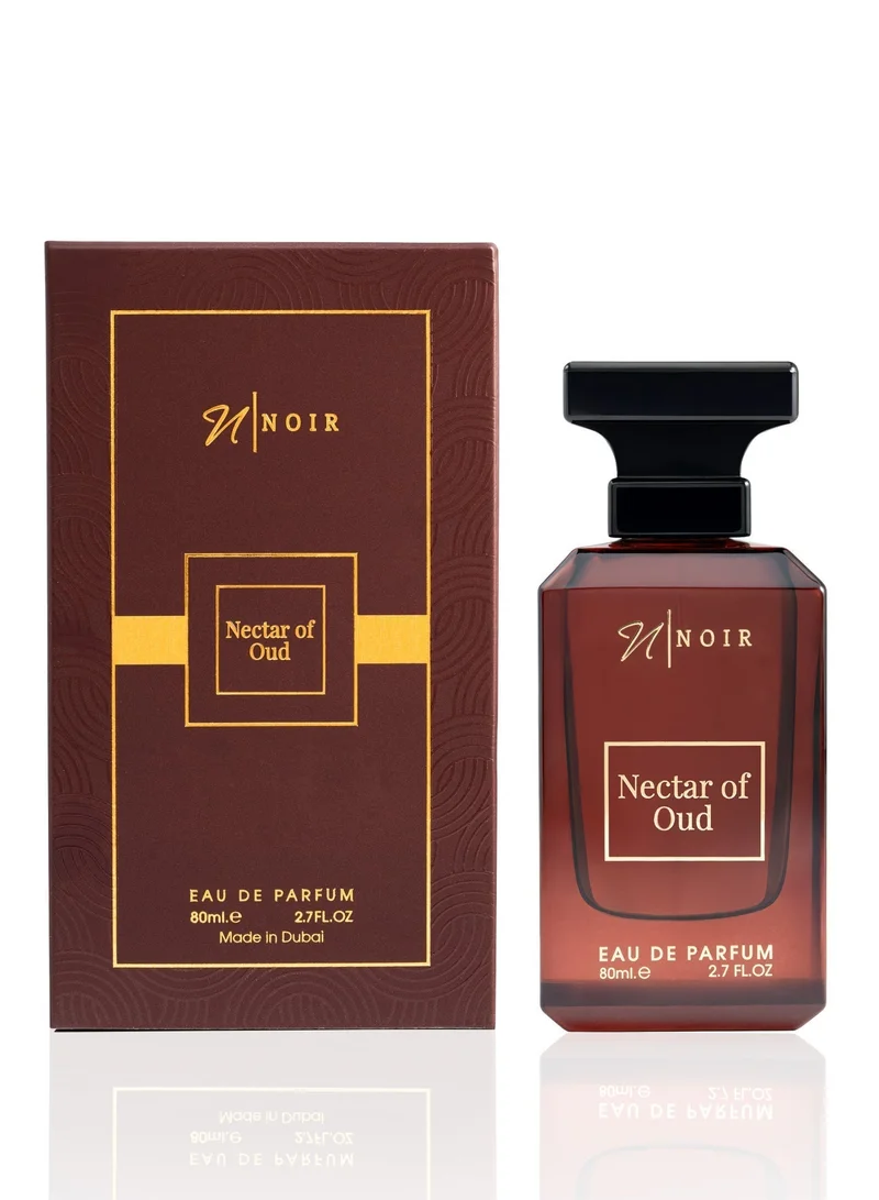 noir Nectar of Oud EDP Perfume for Men, Luxury Fragrance with Musk, Patchouli & Sandalwood, Floral Woody Oud, Long Lasting Men’s Perfume, 80ml