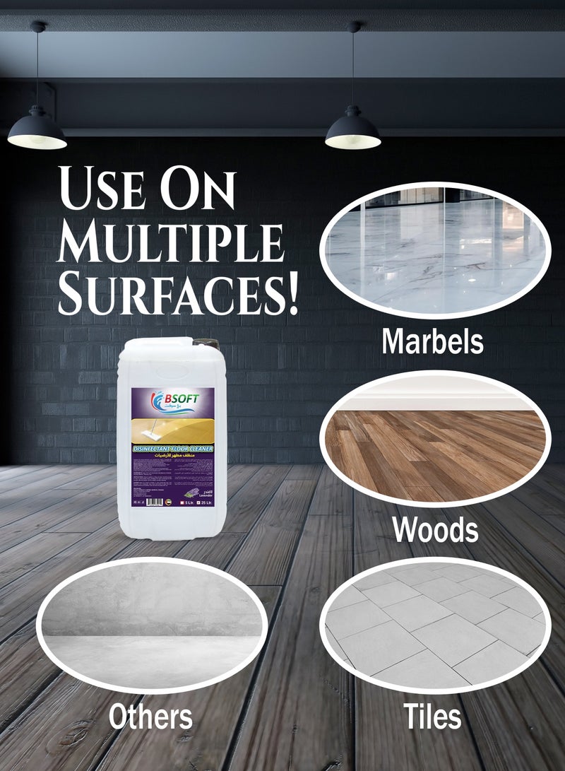 BSOFT Disinfectant Floor Cleaner with Lavender Scent, 25 Liters - Image 2