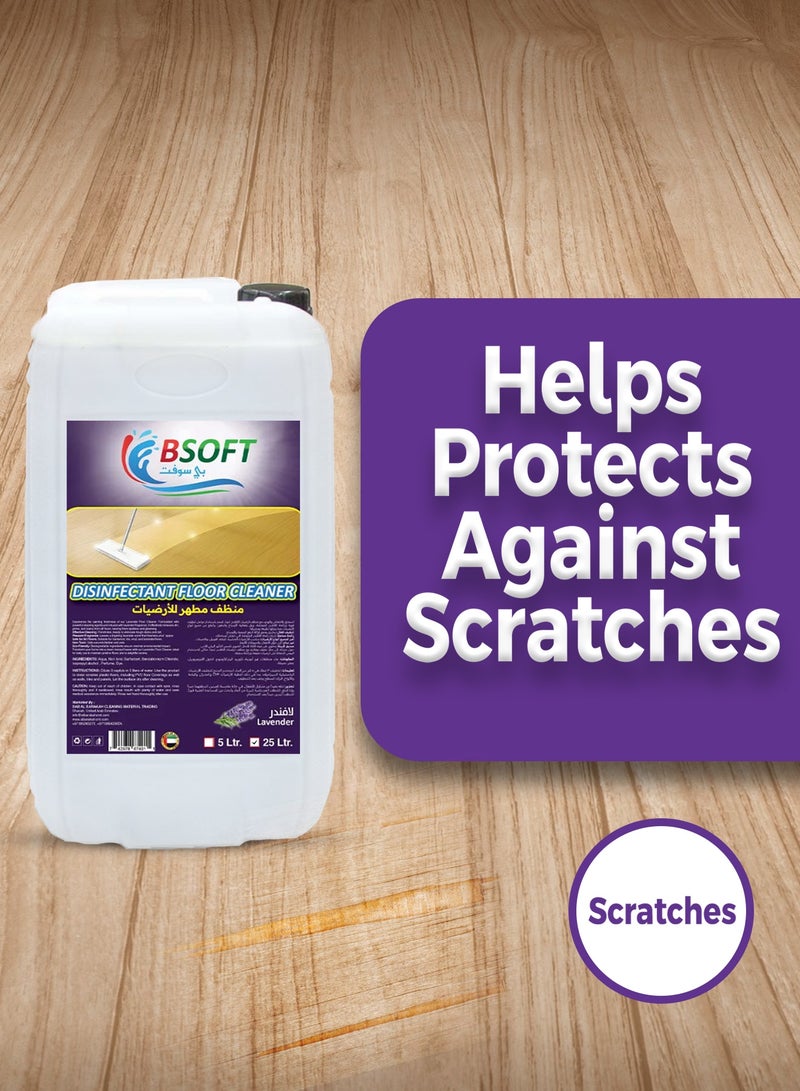 BSOFT Disinfectant Floor Cleaner with Lavender Scent, 25 Liters - Image 4