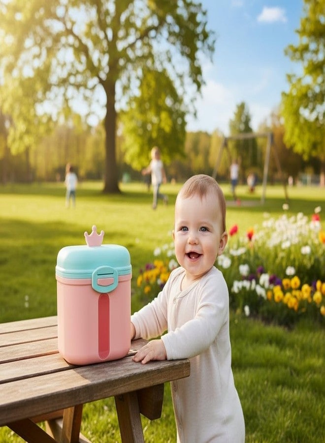 GUCHIGU Baby Formula Container & Milk Powder Dispenser with Spoon | BPA-Free, Airtight, Leak-Proof, Non-Spill, | Compact Travel Storage Box for Babies (360gm, PB2141) (Pink) - Image 5