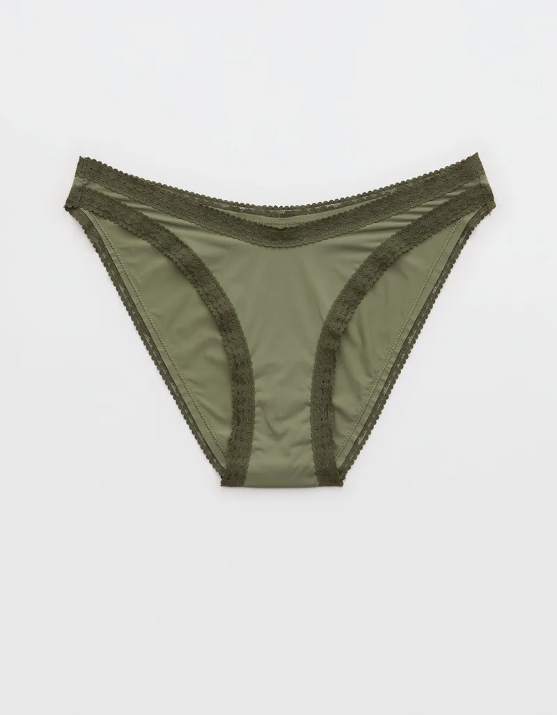 Aerie SMOOTHEZ Microfiber Lace Bikini Underwear