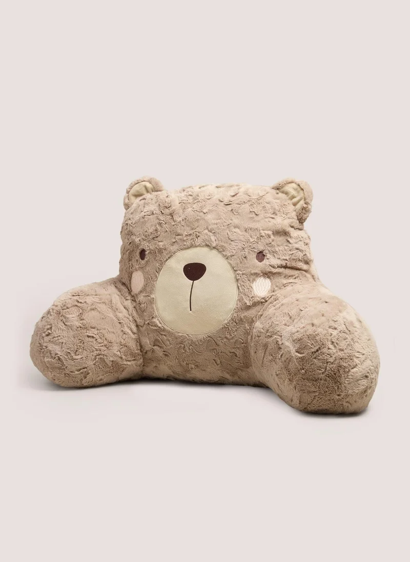 Matalan Bear Cuddle Cushion Beige