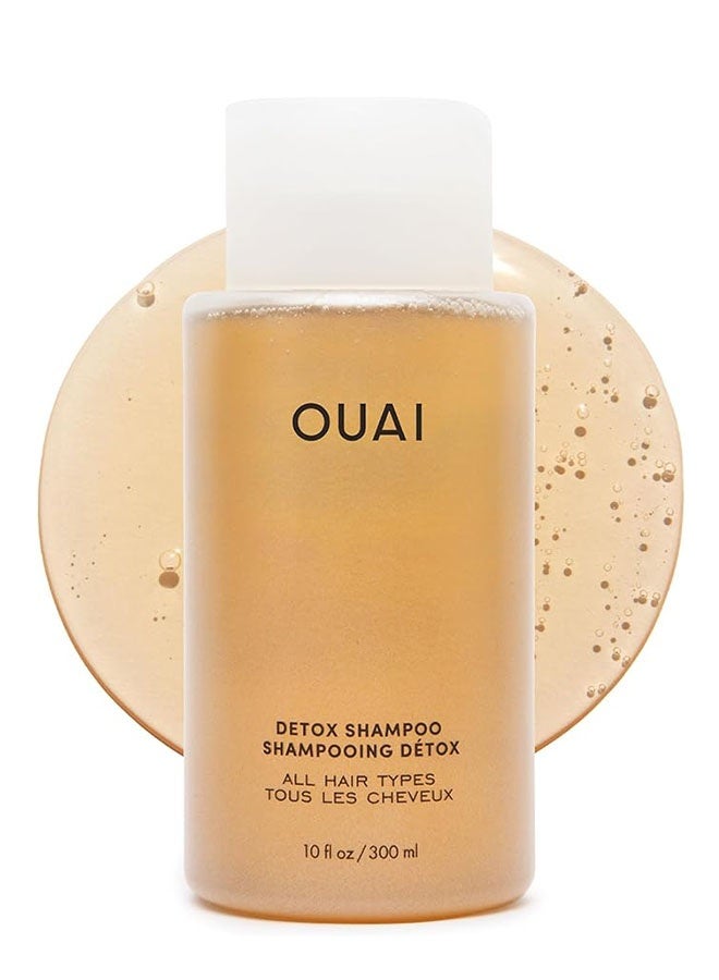 Ouai Detox Shampoo 300ml, Helps Exfoliate To Remove Flakes, Residue, Buildup, Hard Waterdeposits and Impurities, Helps Soften, Smoothfrizz and Adds Shine for All Hair Types - Image 1