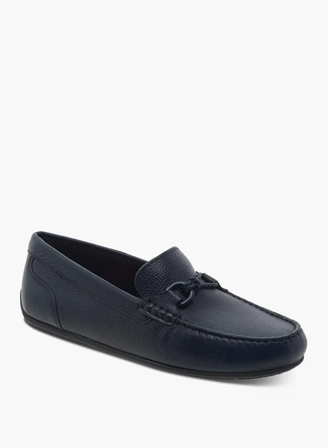 Mister Duchini Boys Textured Slip-On Moccasins with Metal Accent Ramadan Collection