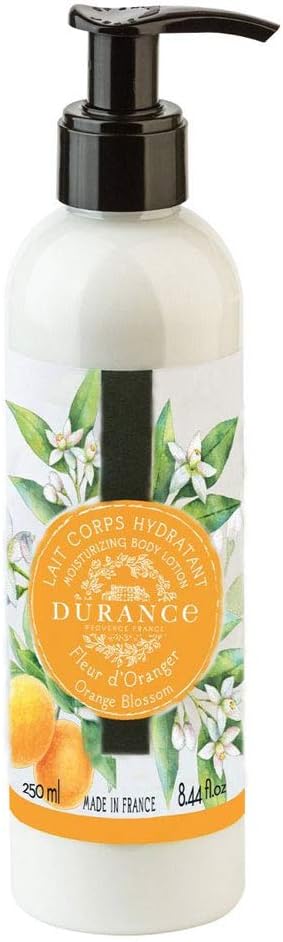 Durance Les Eternelles Moisturising Body Lotion 250ml Orange Blossom Scent Intensive Moisturiser Enriched With Plant Oils Fresh Luscious Texture No Oily Feeling