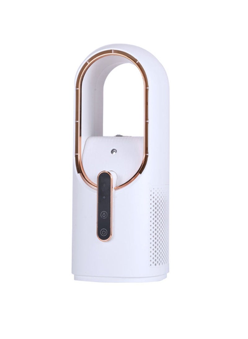 Arabest مروحة مكتب، مروحة هادئة بدون شفرات USB قابلة لإعادة الشحن لسطح المكتب، مروحة مكتب صغيرة محمولة مع 3 سرعات تبريد، مروحة شخصية للتحكم باللمس لغرفة النوم والمكتب والمنزل والخارج - Image 1