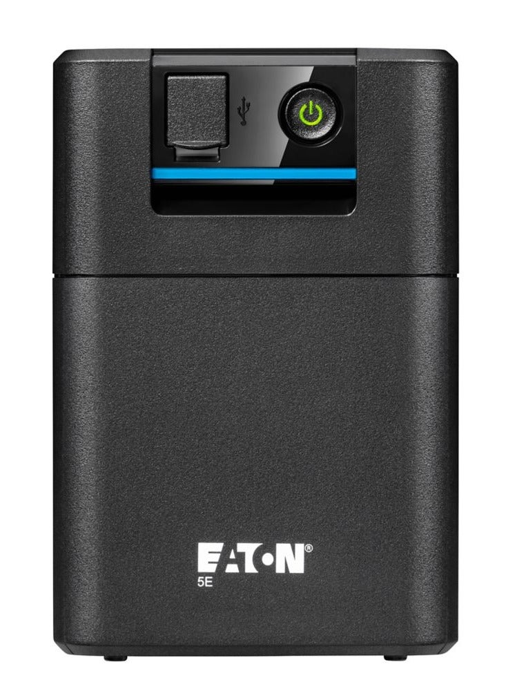 إيتون جهاز Eaton 5E الجيل الثاني UPS بمنفذ USB ونوع DIN، قدرة 700 فولت أمبير، 360 واط، مدخل: شوكو، المخارج: (2) DIN، نوع برج." - Image 1