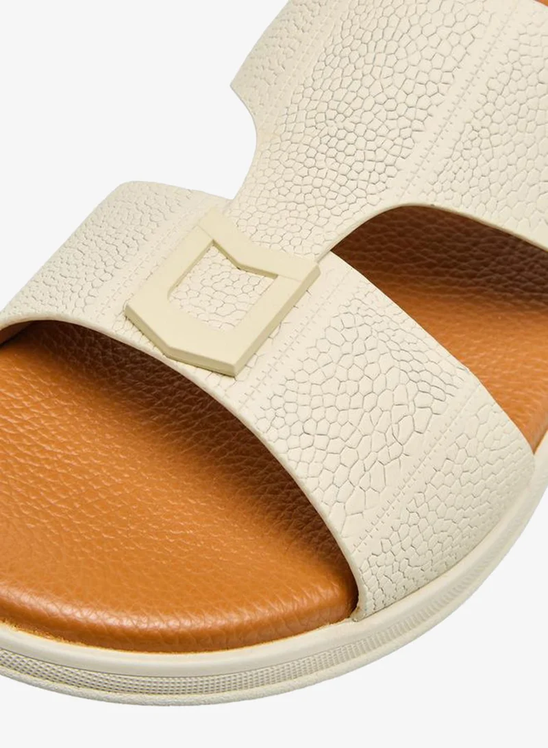 DUCHINI CREAM Men Slip-On Arabic Sandals Ramadan Collection for Men | Best Price UAE