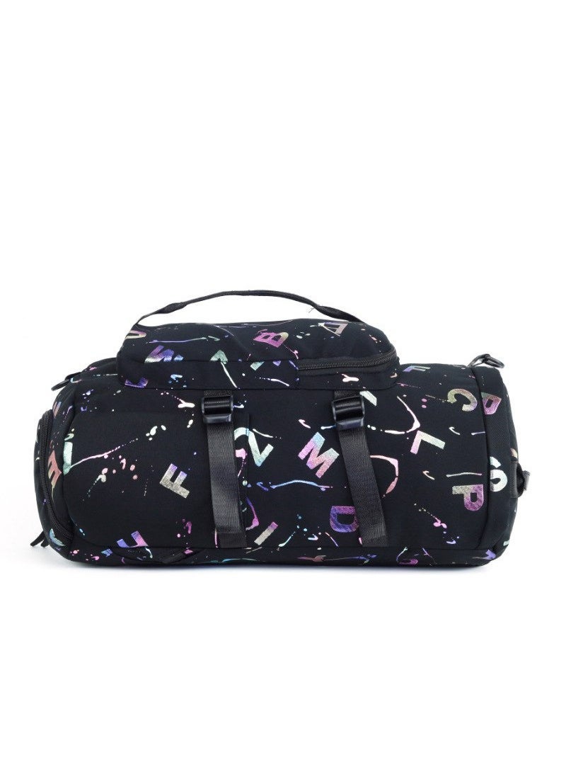 Prism Graffiti Canvas Duffle Backpack - Image 2