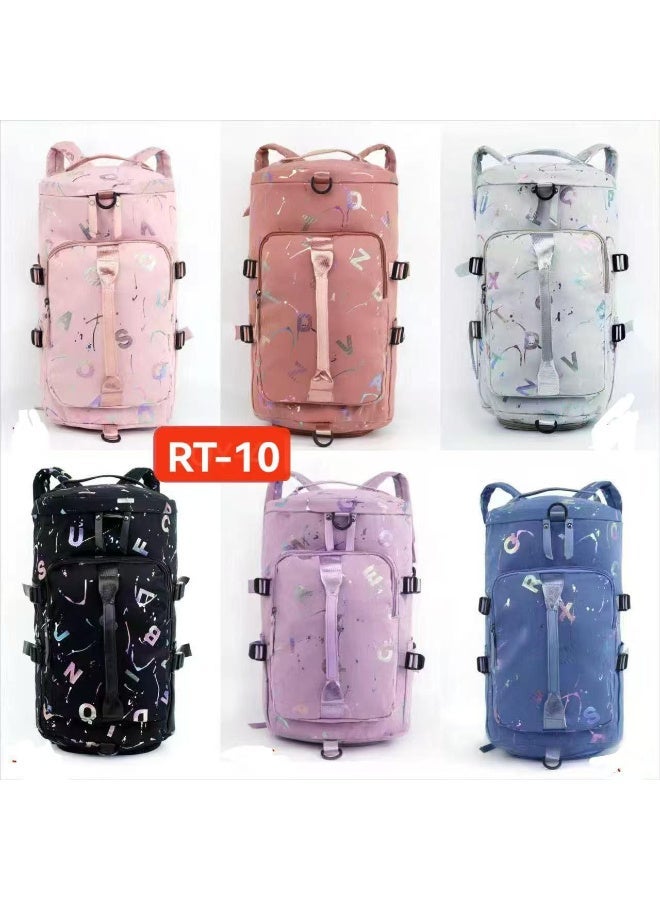 Prism Graffiti Canvas Duffle Backpack - Image 3