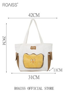 Large Capacity Shoulder Bag  Durable Macaron Color Scheme Smooth Zipper Solid Color Tote Bag - pzsku/ZC002E0D3C3343670F76AZ/45/_/1715669600/bf341010-a10e-4116-9443-014c95a83385