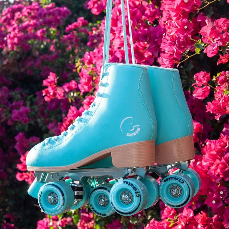 C SEVEN C7skates Cute Roller Skates for Girls and Adults (Aquamarine, Women's 5 / Youth 4) - Image 4