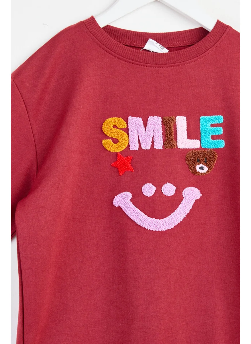 Tofisa 18002-BORDO Children's Printed Suit
