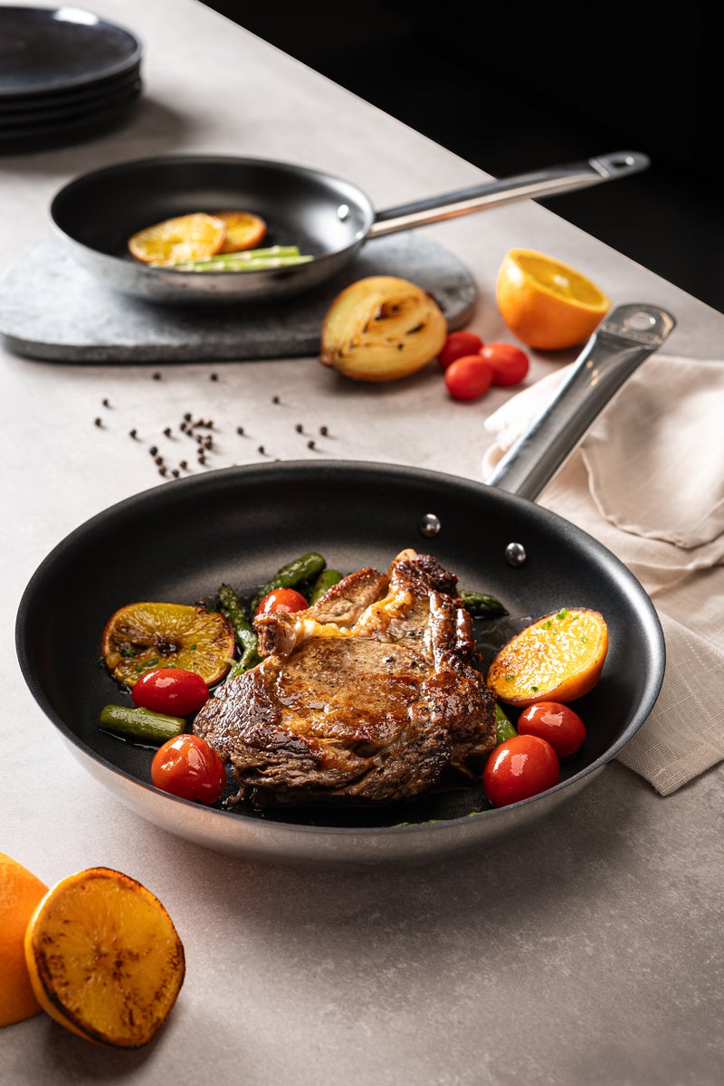 TRAMONTINA Tramontina Since 1911,  20cm Non-Stick Frying Pan – Professional Shallow Stainless Steel Frying Pan with TRI-PLY Base, Interior NONSTICK Coating, 1.1 L, Heat-Resistant Handle, Made in Brazil 62633207  - Image 4