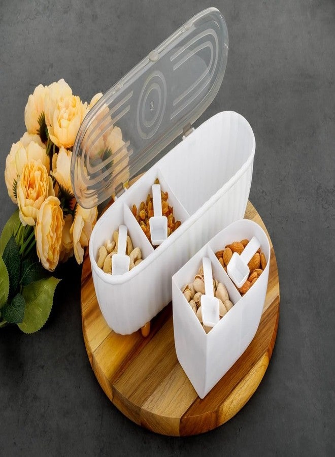 APURK Spice Seasoning Box With Lid | Kitchen Transparent Spice Jar | Plastic Masala Dani | Storage Container Jars For Salt/Sugar/Pickle/Cruet With Cover (Pack of 1,Multicolor) (1, Rectangular) - Image 5