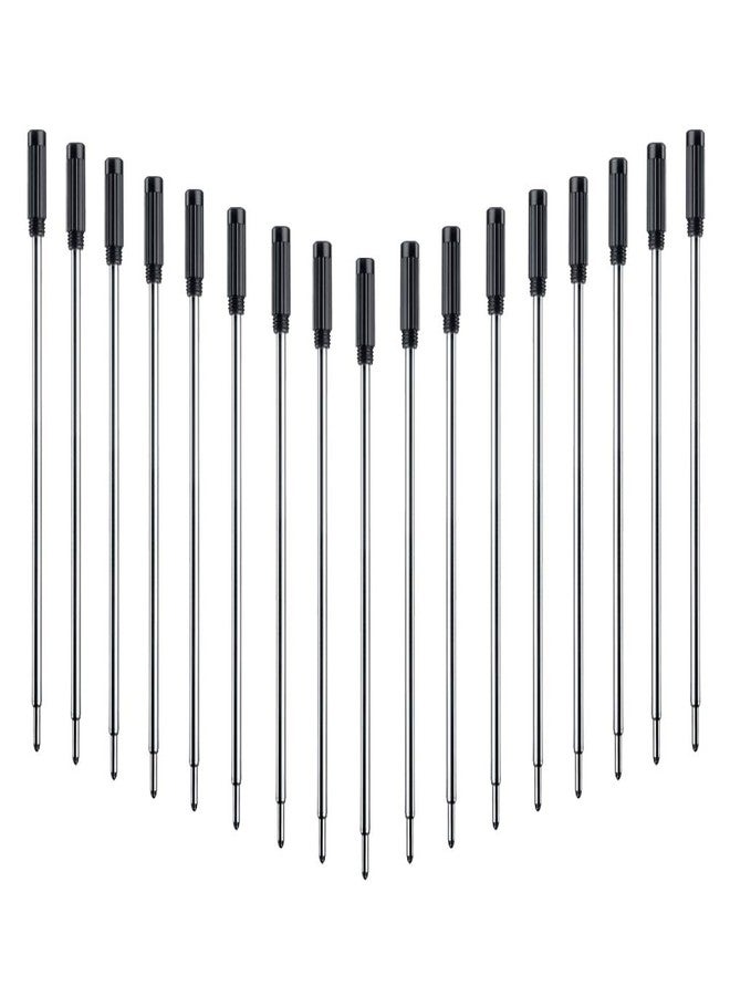 DunBong Black Ink Refill Pack of 5, Replaceable Ballpoint Pen Refills, Medium Point Metal Refill (Black) - Image 4