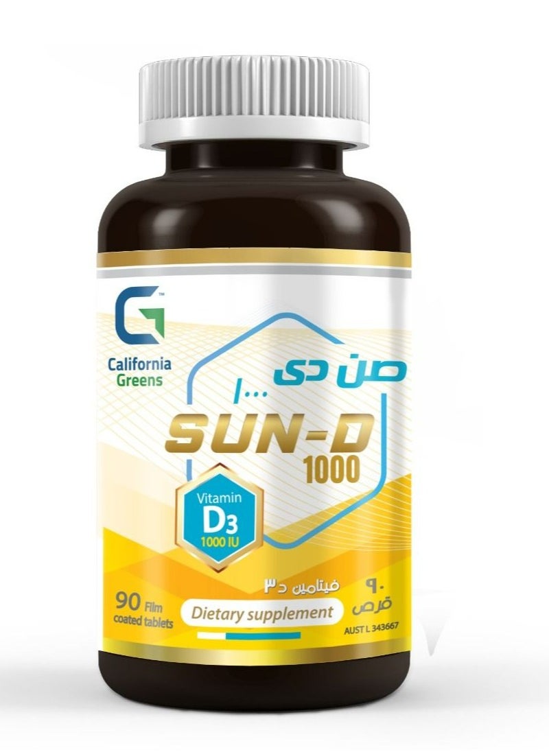 California Greens Sun-D Vitamin D 1000 IU, Vitamin D 