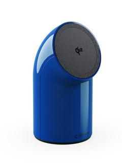 Unisynk UNISYNK MAGNETIC WIRELESS DESK CHARGER QI2? 15W Fast Charging, Rotatable Display, Qi2 & MagSafe Compatible, Includes EU/UK/US Adapters & 2m USB-C Cable- Blue  - Image 1