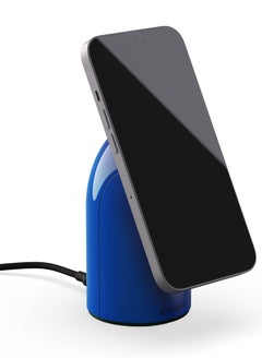 Unisynk UNISYNK MAGNETIC WIRELESS DESK CHARGER QI2? 15W Fast Charging, Rotatable Display, Qi2 & MagSafe Compatible, Includes EU/UK/US Adapters & 2m USB-C Cable- Blue  - Image 2