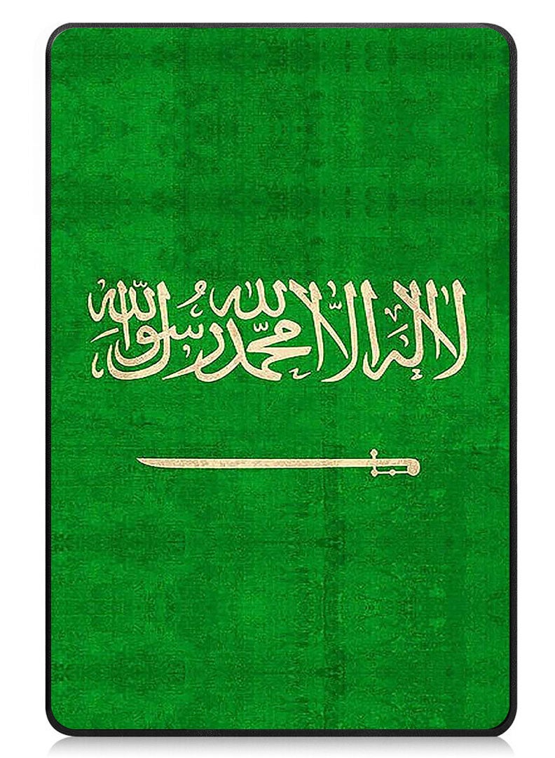 Theodor Protective Flip Case For Lenovo Xiaoxin Pad (2024) With Trifold Stand Auto Wake Sleep Shockproof Cover Saudi Arabia Flag Vintage copy - Image 1