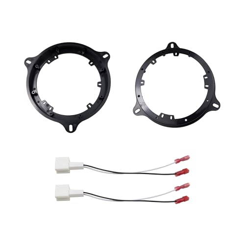 DKMUS 6.5" / 6.75" Speaker Mount Adapter for Infiniti M35 M45 Nissan Titan Frontier Kicks Sentra Pathfinder speaker adapter with Wiring Harness - Image 1