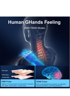 Excefore Tens Machine for Pain Relief, Back Pain Relief,  EMS Therapy Electric Massager, 6 Modes & 19 Gear Back Massagers for Pain, Neck Massager  - Image 5