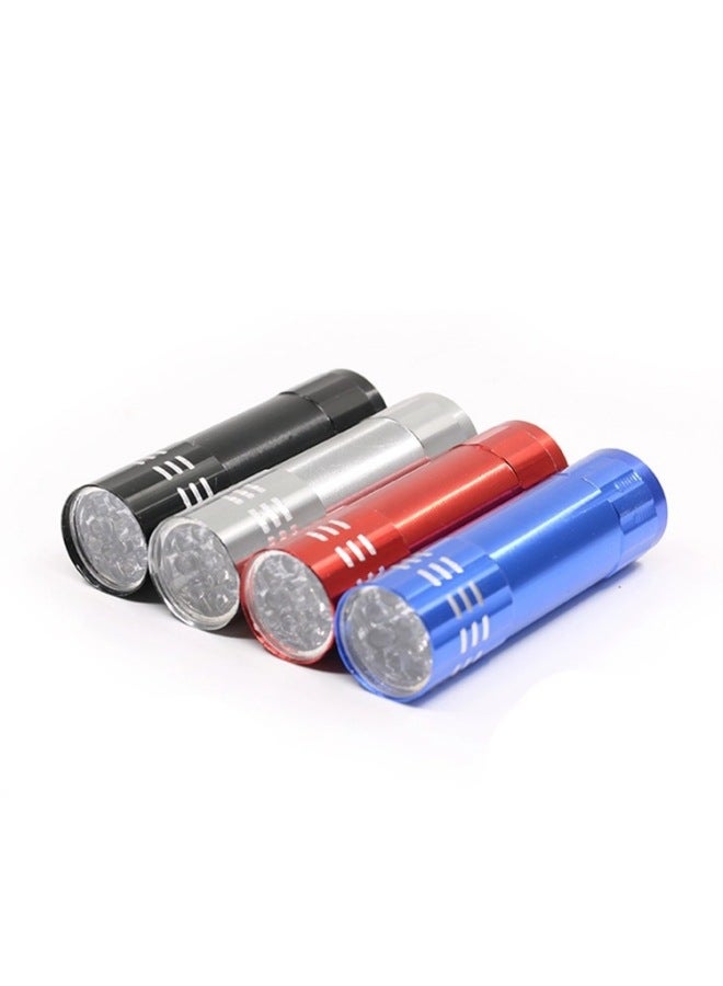 9led Flashlight Printed Logo Mini Student Flashlight Portable Gift Battery Direct Supply Wholesale-Color:White Light Single Color Random (opp Bag Without Hand Rope)  - Image 3
