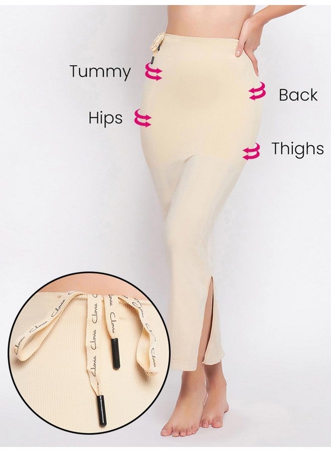 Clovia Clovia Women's Saree Shapewear with Drawstring (SW0048P24_Beige_XL)  - Image 2