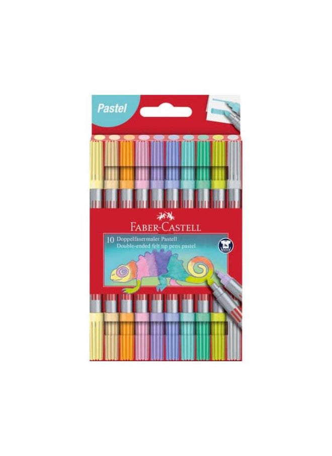 FABER-CASTELL Pack Of 10 Double Ended Felt Pastel Set  - Image 1