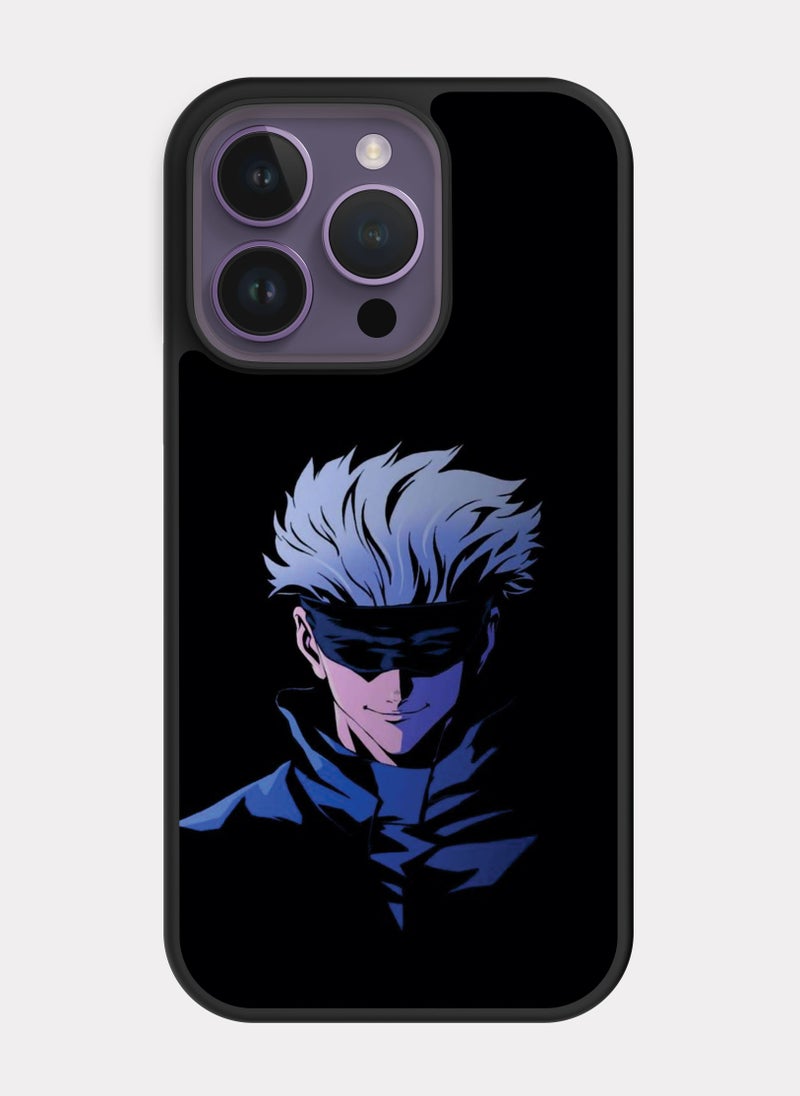 بكسلات كفر ايفون 14 برو جوجوتسو كايسن غوجو ازرق - Image 1