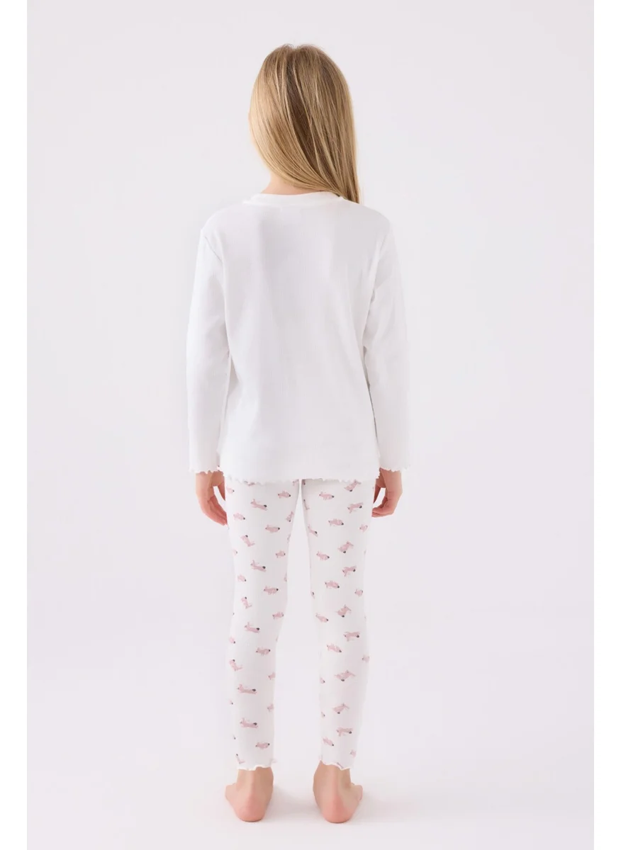RolyPoly Girls Long Sleeve Pajama Set RP3458 Cream