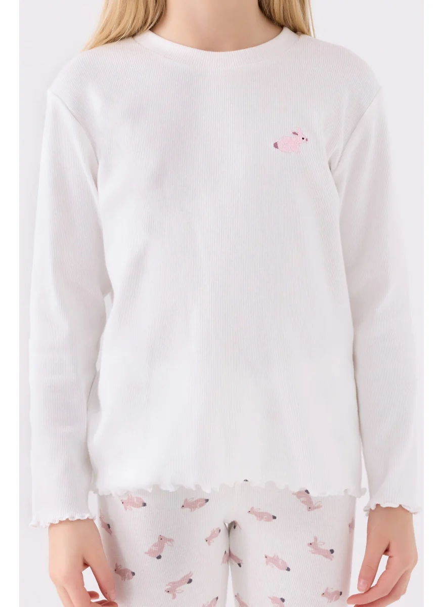 RolyPoly Girls Long Sleeve Pajama Set RP3458 Cream
