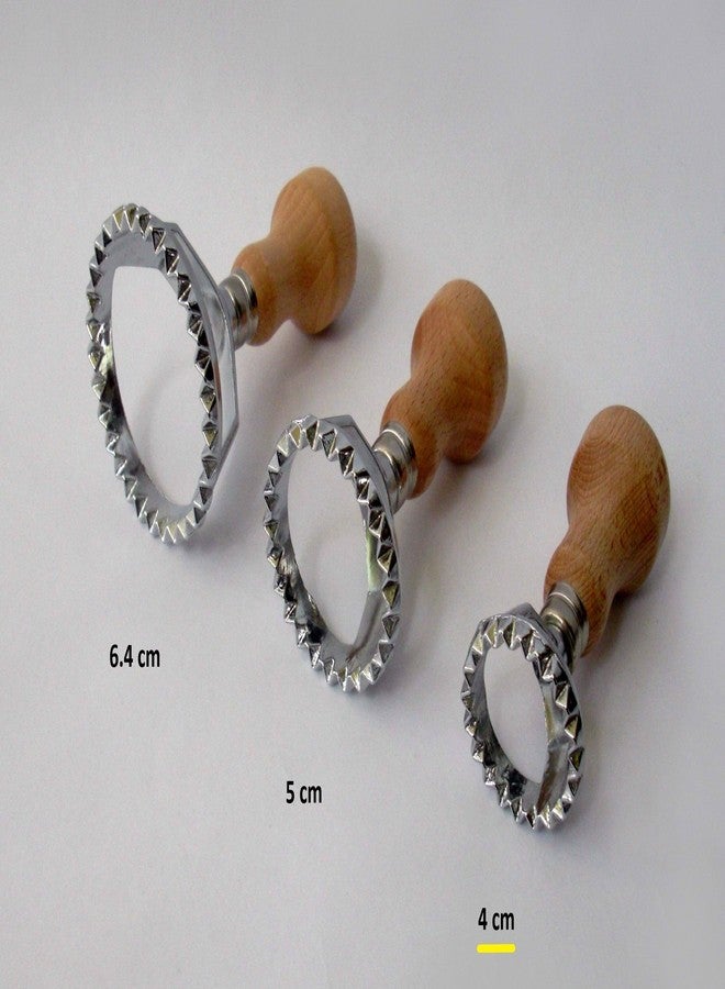 Tredoni قطاعة عجينة/معكرونة رافيولي دائرية من تريدوني مقاس 1.6 بوصة (4 سم = 1.6 بوصة // صغير) - Image 2
