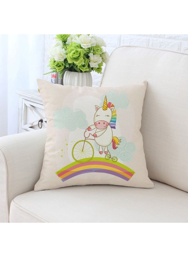 نيبمينينت غطاء وسادة ديكور بطبعة يونيكورن متعدد الألوان