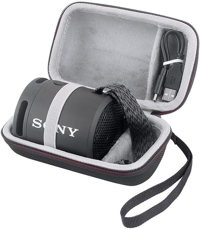 VERTUS Ethylene Vinyl Acetate (Eva)® Speaker Carrying Storage Bag Case Cover for Sony SRS-XB100 Wireless Bluetooth Portable Travel Speaker (Hard|Black) - Image 3