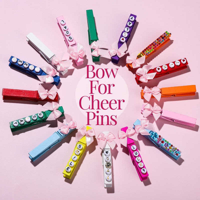YGDZ Mini Pink Bows for Craft, 100PCS 1" Small Pink Bow, Tiny Satin Bows for DIY Cheer Pins, Wooden Clothes Pins, Balloons, Cake, Party Decor, Baby Shower, Valentines Day Decoration - Image 2