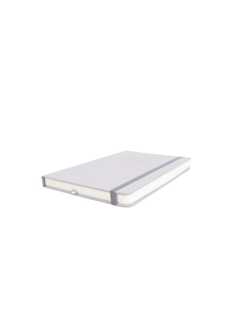 Midi Grey Hardback A5 Notebook - Image 4