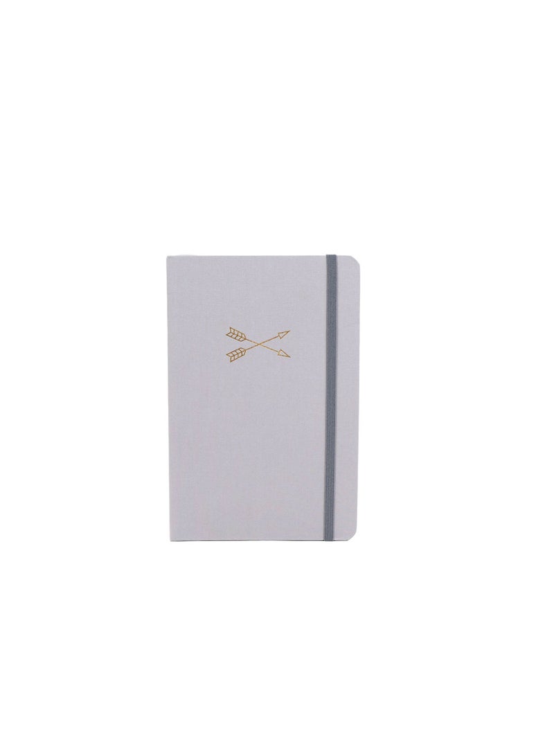 Midi Grey Hardback A5 Notebook - Image 3