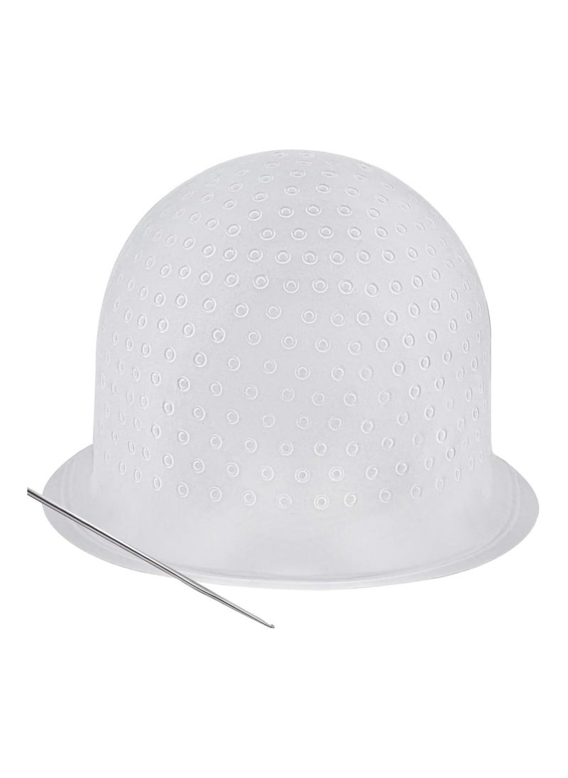 Estrico Silicone Frosting Coloring Hat Professional Highlighting Streaking Hair Dye Cap Hairdressing Tools Highlight Caps with Coloring Hair Hook for Women Men  - Image 1