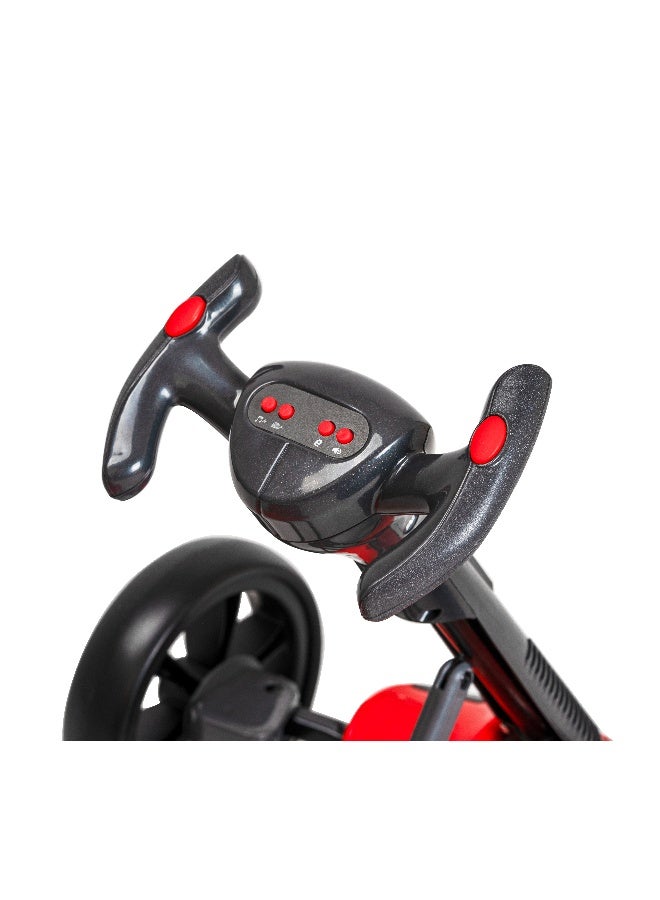 ZIGGY Mini E-Kart for Kids Ages 4+ | 6V Electric Ride-On with Easy Fold, Front Light, Music & Horn, Foam Wheels, 5 km/h Speed (ZG-KT-001) - Image 4