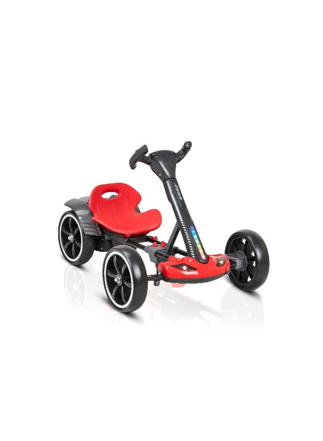 ZIGGY Mini E-Kart for Kids Ages 4+ | 6V Electric Ride-On with Easy Fold, Front Light, Music & Horn, Foam Wheels, 5 km/h Speed (ZG-KT-001) - Image 1