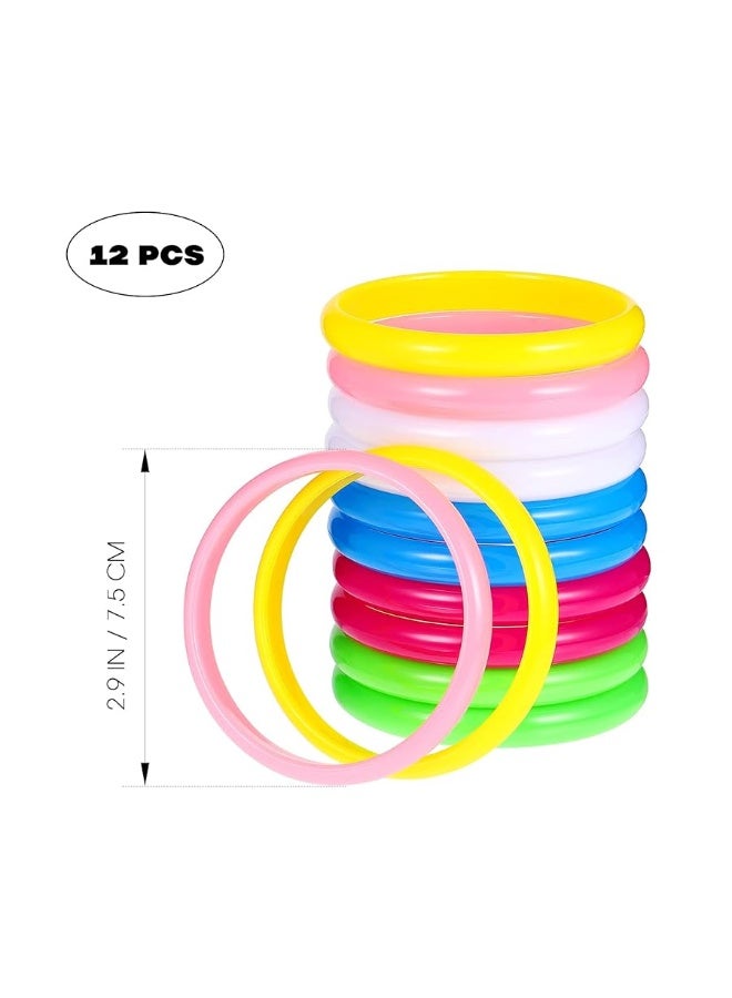 NUOBESTY Plastic Bangle Bracelets Candy Color Bracelet Party Favors Pack for Birthday Party 12pcs (Random Color) - Image 5
