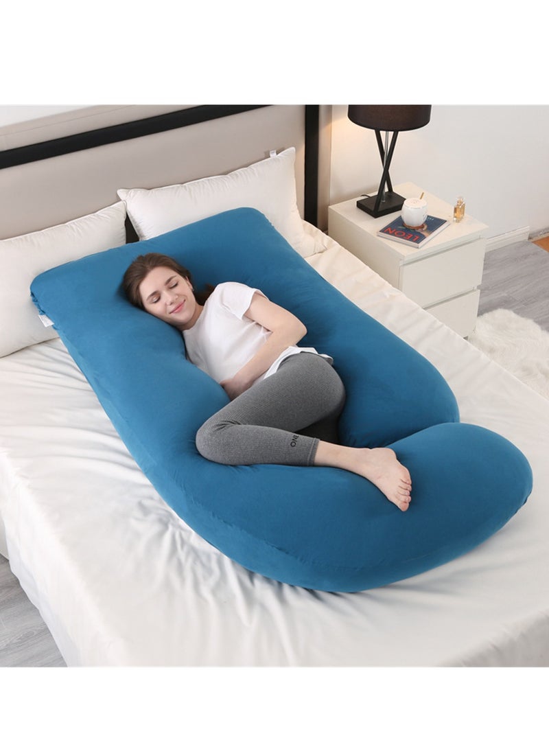 Crystal Velvet Maternity Pillow Maternity Belly Support Pillow Core Side Sleeping Pillow Waist Support Pillow - Image 2