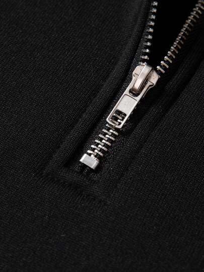 Trillion Half Zipper Solid Sweatshirt for Men (Pack of 2) - Image 3