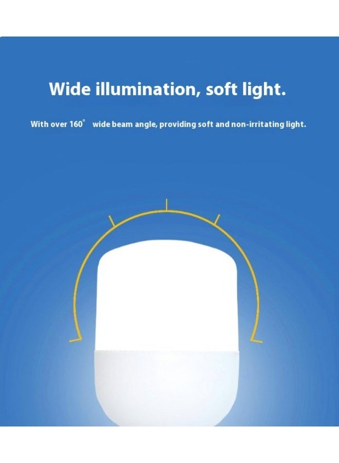Commercial Project Grade LED High Brightness Energy Saving T-Shape Bulb E27 Base Cool White 6500K Super Bright Lighting Source - Image 2