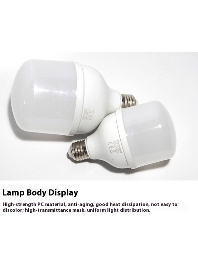 Commercial Project Grade LED High Brightness Energy Saving T-Shape Bulb E27 Base Cool White 6500K Super Bright Lighting Source - Image 5