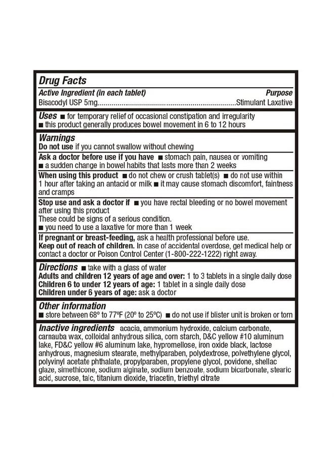 HealthA2Z Laxative Bisacodyl 5mg | 100 Counts | Gentle and Fast Overnight Relief for Constipation  - Image 4