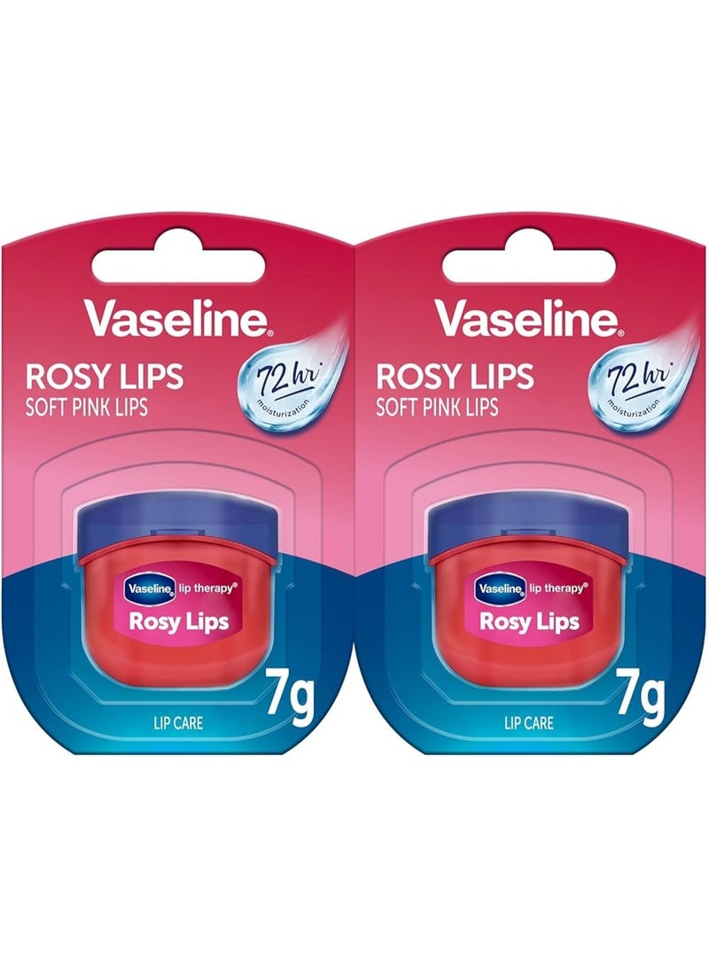 Vaseline Lip Therapy Rosy Lips Pack Of 2 ,7 Grams - Image 1